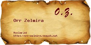 Orr Zelmira névjegykártya